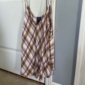 Plaid print tank